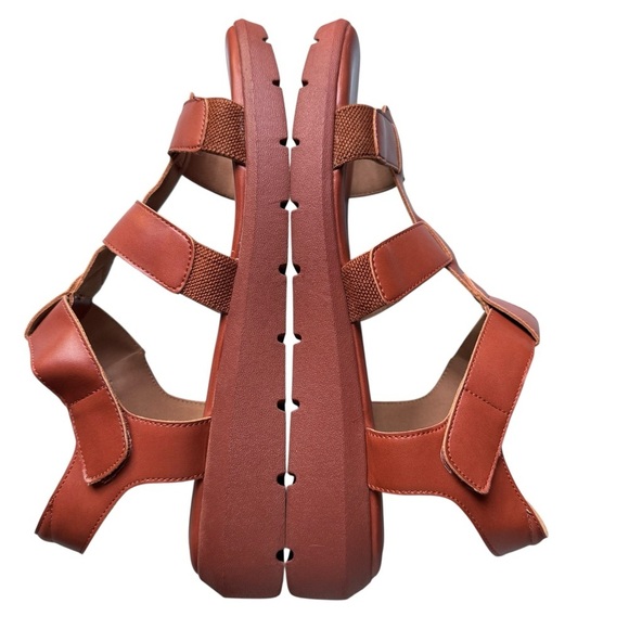 Rockport Abbie Brown T-Strap Fisherman Sandals Size 10 - Picture 11 of 14